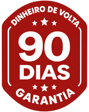 Garantia de 90 dias ou seu dinheiro de volta